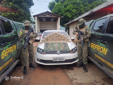 GEFRON apreende R 30 kg de cocaína na fronteira e impõe prejuízo de R