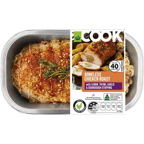 Woolworths Cook Boneless Chicken With Lemon Thyme Sourdough 800g 1