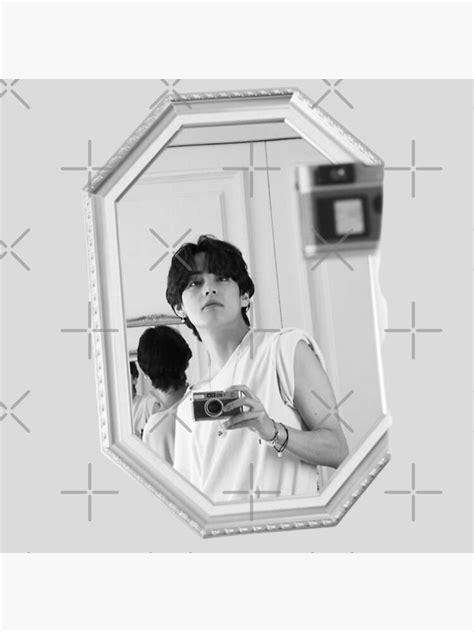 Bts Taehyung V Mirror Selfie Poster For Sale By Purplee7 Redbubble