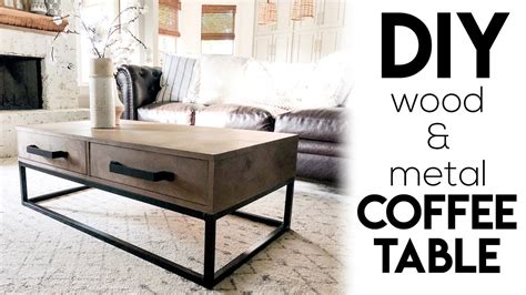 DIY Wood & Metal Coffee Table - Favio Coffee