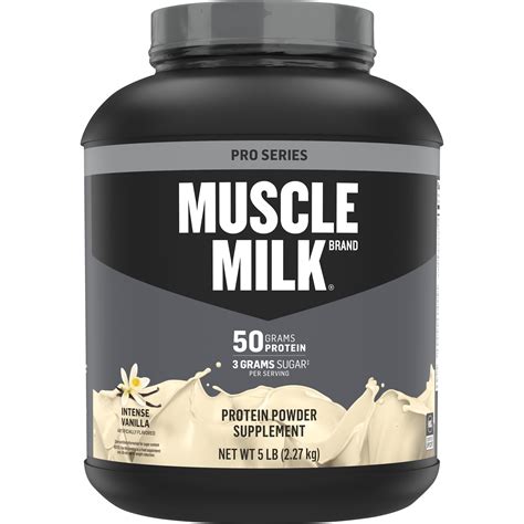 Free Shipping Muscle Milk Pro Series Protein Powder Intense Vanilla 50g Protein 5 Pound