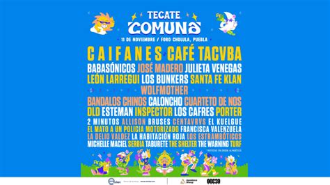 Listo El Cartel Del Tecate Comuna 2023 Queretarock Music