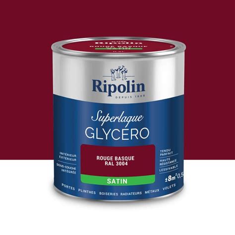 Peinture Intérieure Et Extérieure Multi Supports Glycéro Brillant Rouge