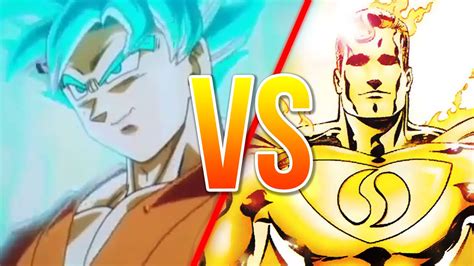 Goku Super Saiyan Blue Vs Superman Prime One Million Youtube