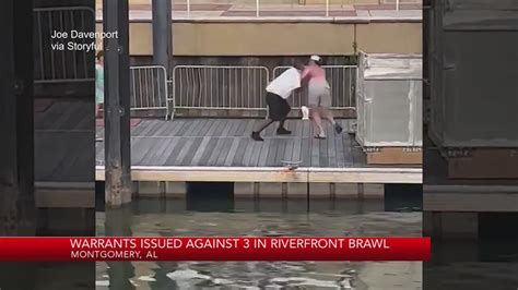 Warrants Issued Against 3 In Alabama Riverfront Brawl Youtube