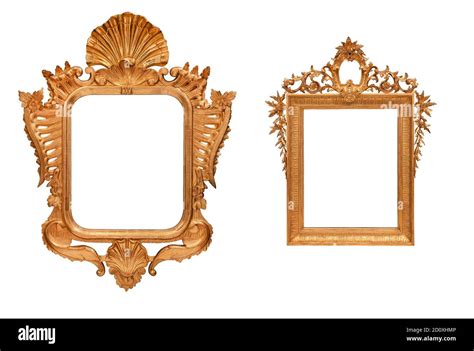 Isolated Antique Picture Frame Stock Photo Alamy