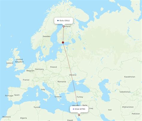 Flights From Eilat To Oulu Etm To Oul Flight Routes