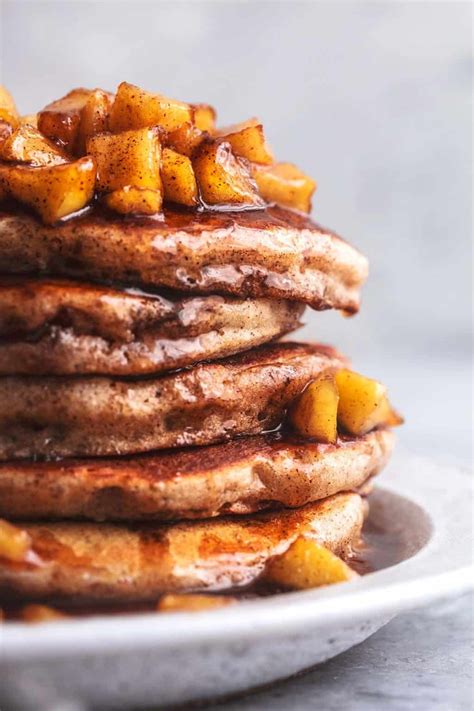 Apple Cinnamon Pancakes Creme De La Crumb