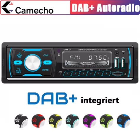 DAB AUTORADIO RDS AM FM Bluetooth Freisprecheinrichtung 2x USB SD AUX