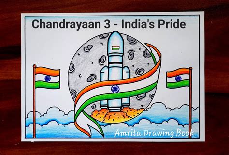 Chandrayaan-3 Mission Drawing, Chandrayaan3 Moon Landing Special ...