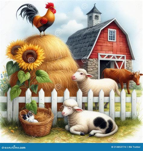 drawing of farm animals 2