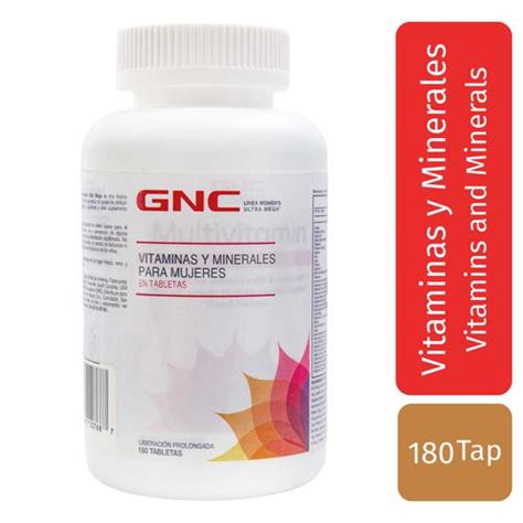 GNC Womens Ultra Mega Vitaminas Y Minerales 180 Tabletas Salud Y