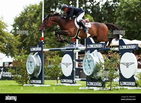 Great Britains John Whittaker In Action On Equine America Unick Du