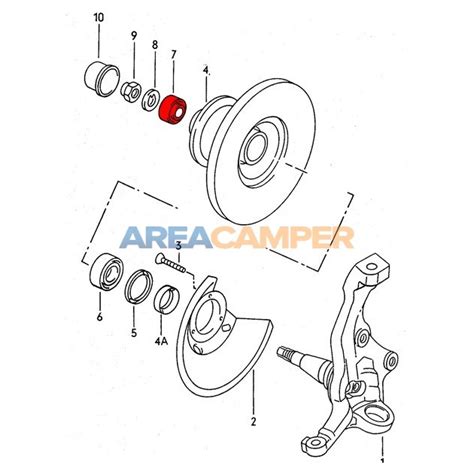 Rodamiento Exterior Rueda Delantera VW T1 T2 T3 08 1963 08 1983