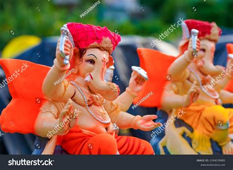 Colorful Lord Ganesha Statue Sculpture Lord Stock Photo 2194578885 ...