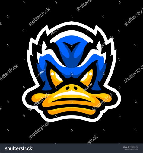 Duck Mascot Logo Team Sport Esport Stock Vector Royalty Free