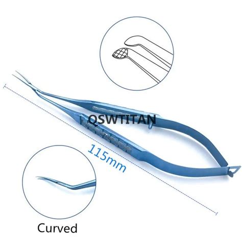 Inamura Capsulorhexis Forceps 115Mm Titanium Ophthalmic Tool Pet