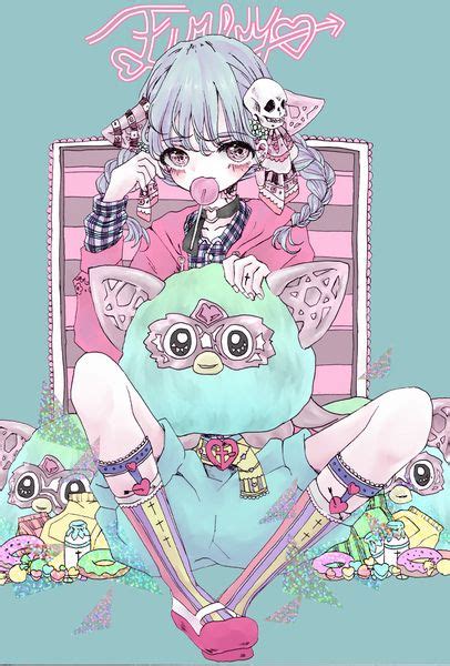 Furby Kawaii Illustration Grunge Artwork Furby