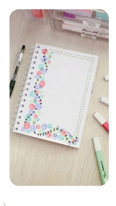 Cute Circle Border Design for Notes