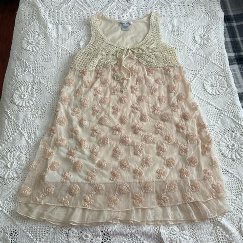 Cutest Rachael And Chloe Baby Doll Cream Dress Depop