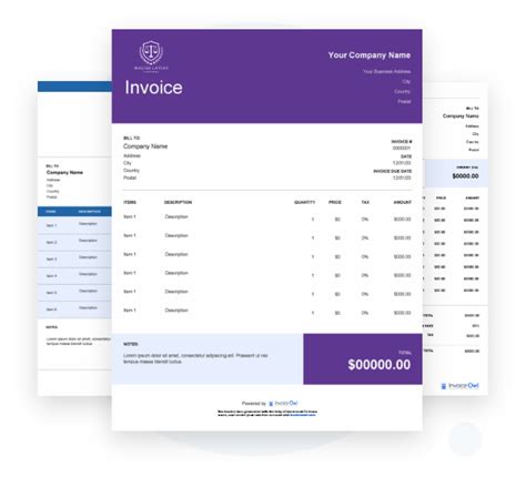 Attorney Invoice Templates Free Download And Customize