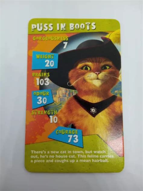 Puss In Boots Shrek Top Trumps Specials Winning Moves Single