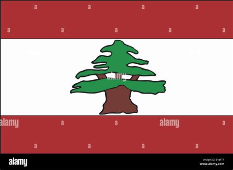 heraldry, emblem, Lebanon, national flag, introduced: 7.12.1943 ...