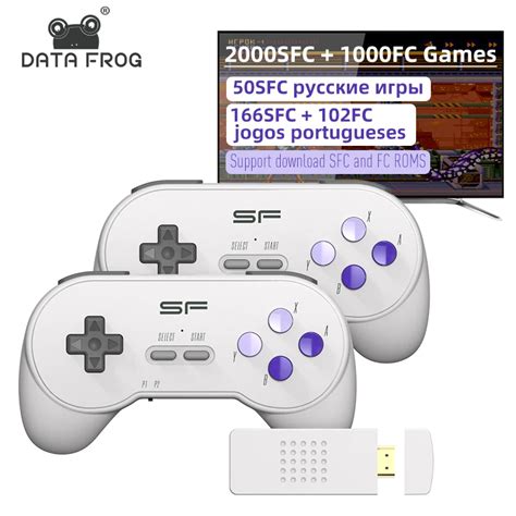 Dados Sapo Bit Dendy Retro Console Para Snes Jogo Vara K Sem Fio