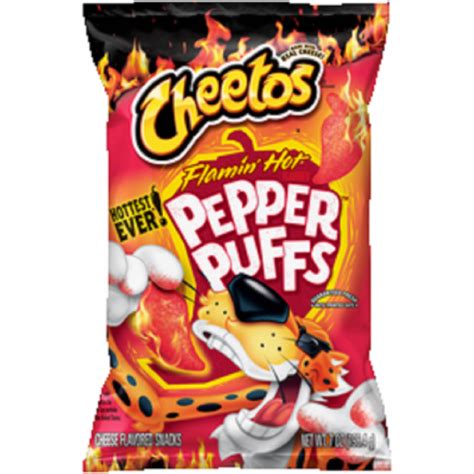 Cheetos Flamin Hot Pepper Puffs Cheese Flavored Snacks Oz QFC