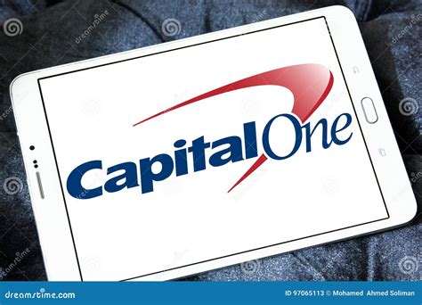 Capital one bank logo editorial stock photo. Image of credit - 97065113