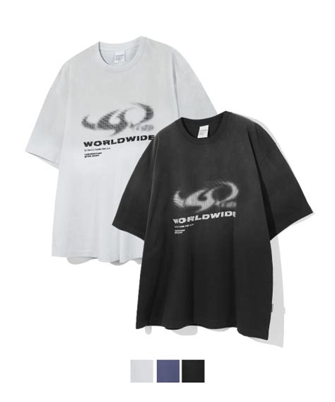 MUSINSA Codegraphy Washed ARC Logo Short Sleeved T Shirt 3COLOR