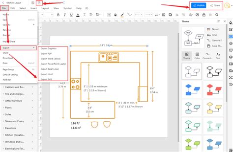 Free Editable Kitchen Floor Plan Examples Templates EdrawMax Best