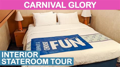 Carnival Glory Interior Stateroom Tour Category 4f Youtube