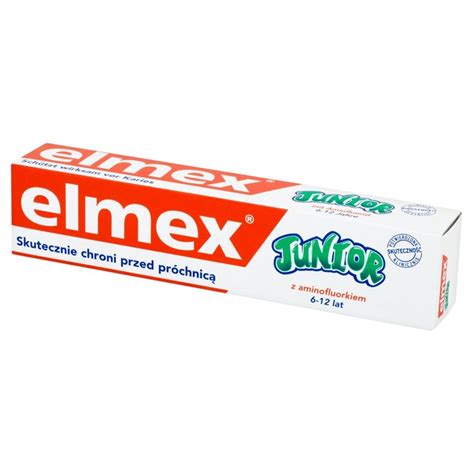 elmex Junior Pasta do zębów z aminofluorkiem dla dzieci 6 12 lat 75 ml