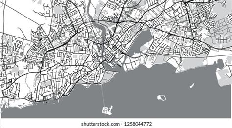 Urban Vector City Map Galway Ireland Stock Vector Royalty Free