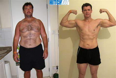 60 Pound Weight Loss Before And After From Hitch Fit Client Andrew All