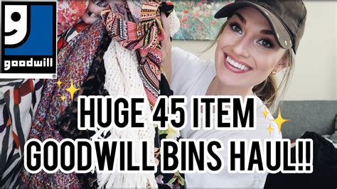 HUGE 45 Item Goodwill Outlet Bins Thrift Haul Amazing Finds To