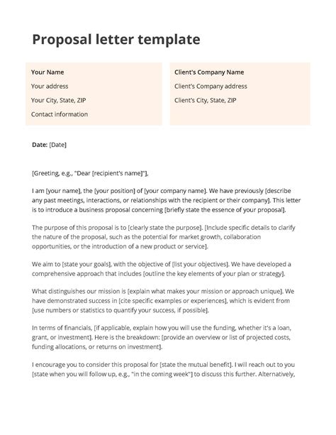 Proposal Letter Format For Business - Infoupdate.org