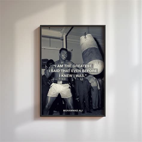 muhammad ali quote poster fly prints