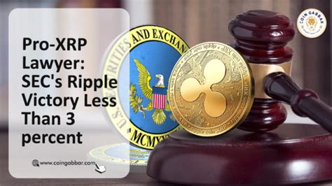 Ripple Lawsuit Pro Xrp Attorney Tips Secs Outright Victory At Less