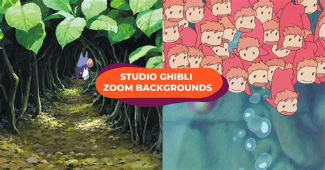 Studio Ghibli Zoom Backgrounds