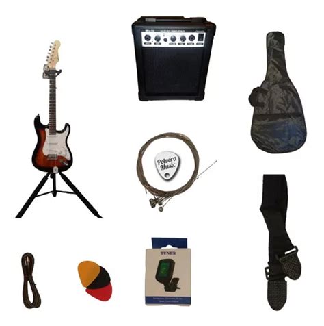 Paquete De Guitarra Electrica Con Amplificador Env O Gratis