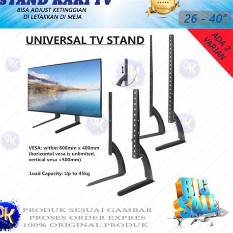 Jual Braket Tv Stand Kaki Tv Led Lcd Dudukan Breket Tv Inch