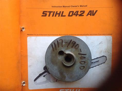 STIHL 042 048 STARTER ROPE ROTOR PULLEY 1117 190 1000 OR 1117 195 0400