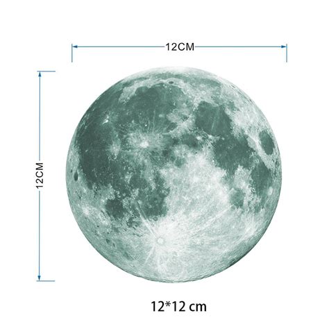 Cm Lichtgevende Maan D Muursticker Voor T Grandado