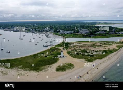 Edgartown Harbor Lighthouse At The Entrance Into Edgartown Harbor And