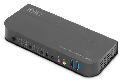 Digitus By Assmann Shop Kvm Switch 2 Port 4k60hz 2 X Dp In 1 X Dp