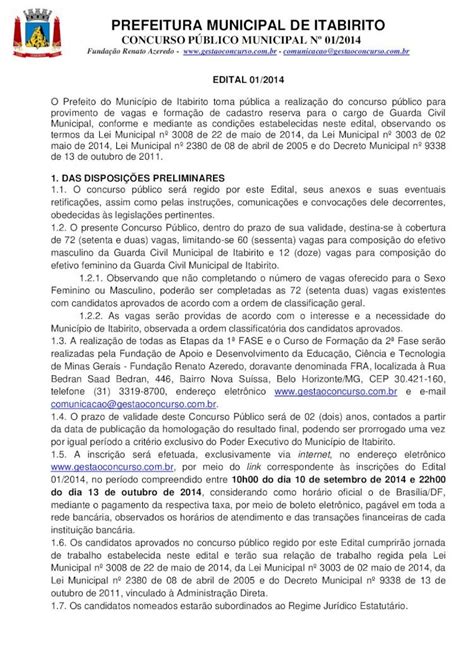 PDF PREFEITURA MUNICIPAL DE ITABIRITO Provimento De Vagas E