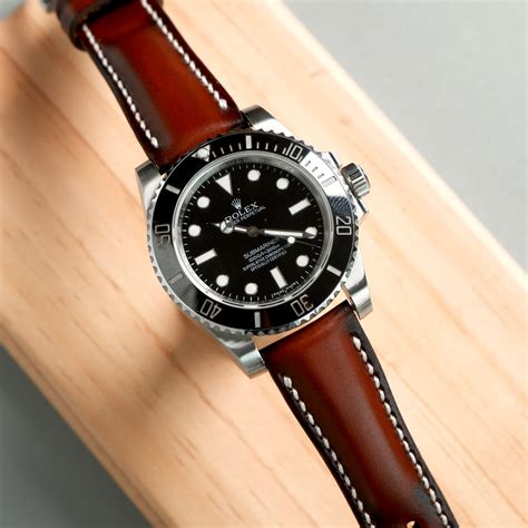 Rolex Submariner Straps Dappled Red Liger Straps