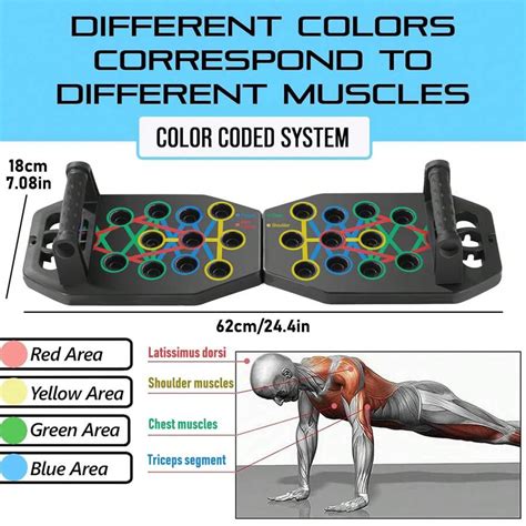 28 Holes Multifunctional Folding Push Up Board For Home And Gym